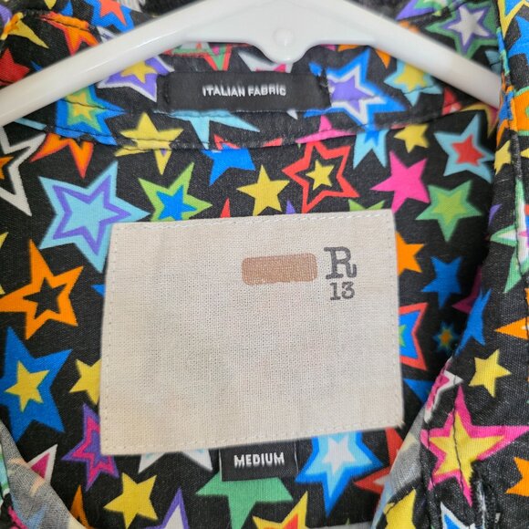 R13 Black Tony Shirt Size Medium MSRP $395 - Picture 7 of 7